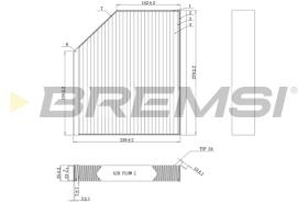 BREMSI FC0406A - FILTRO, AIRE HABITáCULO