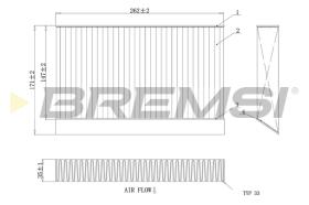 BREMSI FC0408C - FILTRO, AIRE HABITáCULO