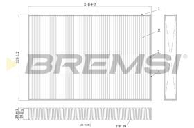 BREMSI FC0410A - FILTRO, AIRE HABITáCULO