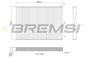 BREMSI FC0412 - FILTRO, AIRE HABITáCULO