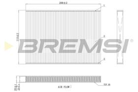 BREMSI FC0412A - FILTRO, AIRE HABITáCULO