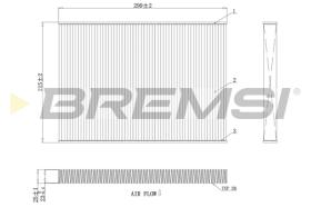 BREMSI FC0412C - FILTRO, AIRE HABITáCULO