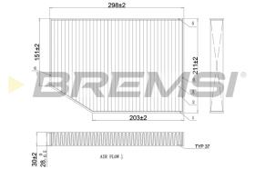 BREMSI FC0421C - FILTRO, AIRE HABITáCULO