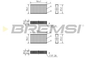 BREMSI FC0425 - FILTRO, AIRE HABITáCULO