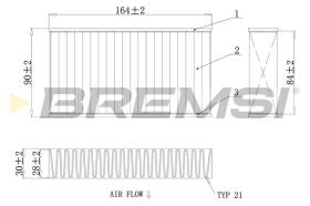 BREMSI FC0425A - FILTRO, AIRE HABITáCULO