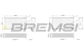 BREMSI FC0425C - FILTRO, AIRE HABITáCULO