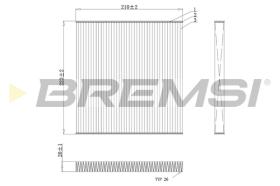 BREMSI FC0445A - FILTRO, AIRE HABITáCULO