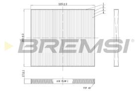 BREMSI FC0447 - FILTRO, AIRE HABITáCULO