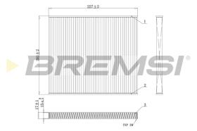 BREMSI FC0447A - FILTRO, AIRE HABITáCULO