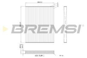 BREMSI FC0451A - FILTRO, AIRE HABITáCULO