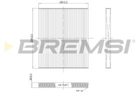 BREMSI FC0451C - FILTRO, AIRE HABITáCULO