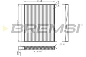 BREMSI FC0453 - FILTRO, AIRE HABITáCULO