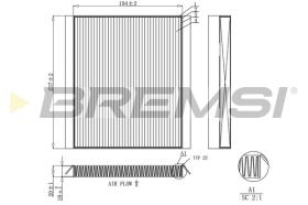 BREMSI FC0453C - FILTRO, AIRE HABITáCULO