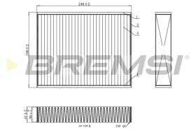 BREMSI FC0455 - FILTRO, AIRE HABITáCULO