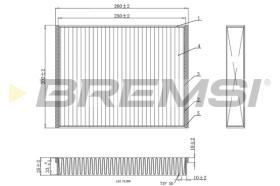 BREMSI FC0459 - FILTRO, AIRE HABITáCULO