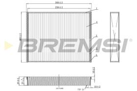 BREMSI FC0459C - FILTRO, AIRE HABITáCULO