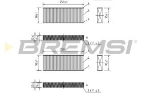 BREMSI FC0464 - FILTRO, AIRE HABITáCULO