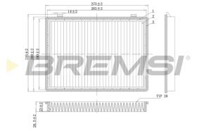 BREMSI FC0466C - FILTRO, AIRE HABITáCULO