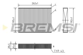 BREMSI FC0469 - FILTRO, AIRE HABITáCULO