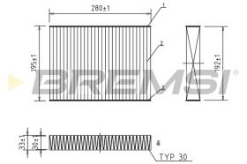 BREMSI FC0470A - FILTRO, AIRE HABITáCULO