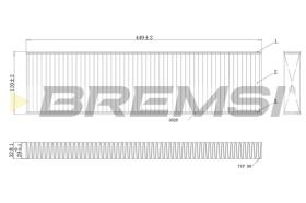 BREMSI FC0474 - FILTRO, AIRE HABITáCULO