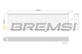 BREMSI FC0474A - FILTRO, AIRE HABITáCULO