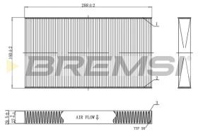 BREMSI FC0477 - FILTRO, AIRE HABITáCULO