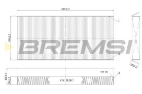 BREMSI FC0480 - FILTRO, AIRE HABITáCULO