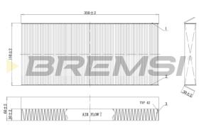 BREMSI FC0480C - FILTRO, AIRE HABITáCULO