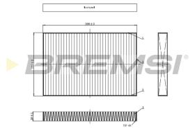 BREMSI FC0495 - FILTRO, AIRE HABITáCULO