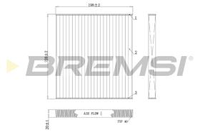 BREMSI FC0498 - FILTRO, AIRE HABITáCULO