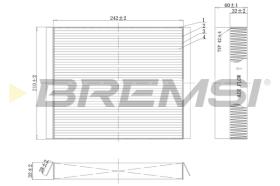 BREMSI FC0501 - FILTRO, AIRE HABITáCULO