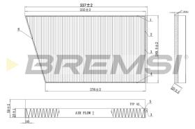 BREMSI FC0502C - FILTRO, AIRE HABITáCULO