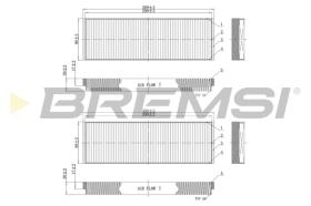 BREMSI FC0851 - FILTRO, AIRE HABITáCULO