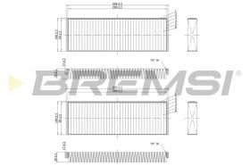 BREMSI FC0851A - FILTRO, AIRE HABITáCULO