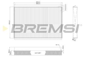 BREMSI FC0857 - FILTRO, AIRE HABITáCULO