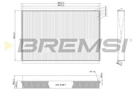 BREMSI FC0857C - FILTRO, AIRE HABITáCULO