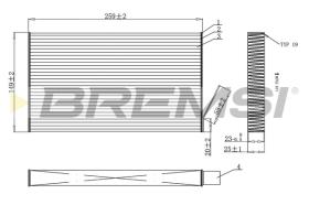 BREMSI FC0865C - FILTRO, AIRE HABITáCULO