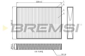 BREMSI FC0871C - FILTRO, AIRE HABITáCULO