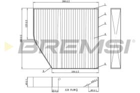 BREMSI FC0875A - FILTRO, AIRE HABITáCULO