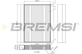 BREMSI FC0876C - FILTRO, AIRE HABITáCULO