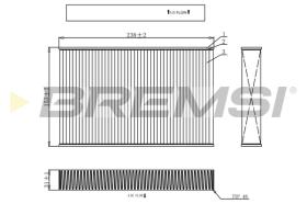 BREMSI FC0885 - FILTRO, AIRE HABITáCULO