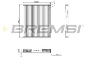 BREMSI FC0887 - FILTRO, AIRE HABITáCULO