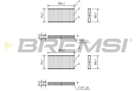 BREMSI FC0888C - FILTRO, AIRE HABITáCULO