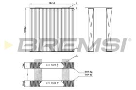 BREMSI FC0892 - FILTRO, AIRE HABITáCULO