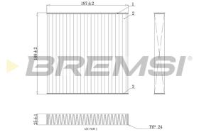 BREMSI FC0892A - FILTRO, AIRE HABITáCULO