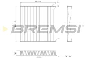 BREMSI FC0892C - FILTRO, AIRE HABITáCULO