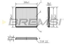 BREMSI FC0894C - FILTRO, AIRE HABITáCULO