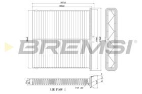 BREMSI FC0896 - FILTRO, AIRE HABITáCULO