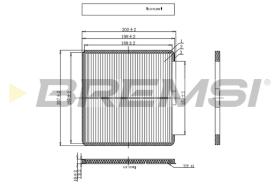 BREMSI FC0897 - FILTRO, AIRE HABITáCULO